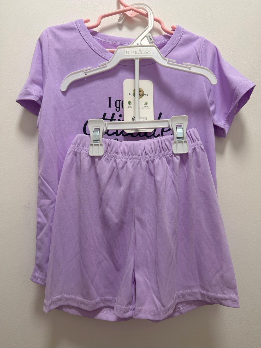 Girls' Lilac Elastic-Waist Shorts - Kids Bottoms